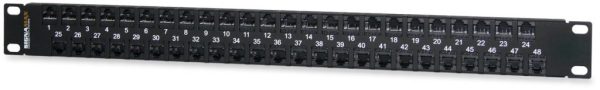 Category 5e High-Density 48-Port Feed-Thru Patch Panels